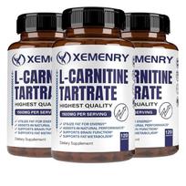 L-karnitino tartrato kapsulės, 1500 mg, didelio grynumo, tinka tiek vyrams, tiek moterims. 120*3