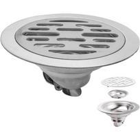 Odor Proof Floor Drain 4 Inch, Round Shower Drain Backflow Preventer 1PCS