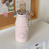 280Ml Stainless Steel Milk Coffee Cup Leak Proof With Hanging Chain Macaron Color Insulated Pocket Water Bottle A1