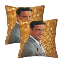 El Sol De Mexico Luis Miguel 2 Pcs Square Pillowcase Pillow Cover Cushion Decor Comfort Throw Pillow For Home Living Room Peach skin 18*18(CM)-2Pcs