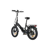 Wind Foldable Fat Tire Electric Bike, 48V High Power Hub Motor 20×3 Wide Tire 7 Speed Gears Fold E-Bike Up To 60KM Assist Range juoda