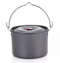 4L Large-capacity Outdoor Camping Hanging Pot Pot Cover Polished Stainless Steel Surface Made Hard Alumina Yuqi Brand Essential juoda