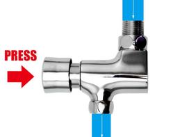 Adjustable Time Delay Push Toilet Self-Closing Urinal Flush Valve MCBKRPDIO Brass for Hotel Application gryna