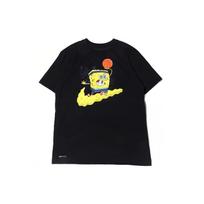 Nike Kyrie SpongeBob SquarePants Sports Short Sleeve T-Shirt Men Tops Black CD0949-010 S yellow