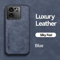 Luxury Shockproof Case for Xiaomi 13T Pro 14T Protective Cover Built-in Magnetic Car Holder Protection Phone Coque Fundas For Xiaomi 13T mėlyna