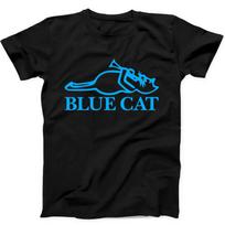 Blue Cat Records Best Seller Music Gift Black Tee T Shirt 355 L