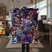 1PC Final Fantasy Print Flannel Blanket, High quality Comfortable for All Seasons, Home Decor, Warmth and Comfort, Perfect for Christmas Gifts 80cm x 120cm