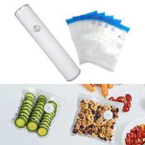 Vacuum Sealer for Food with Storage Bags Household Seal Meal Saver Handheld Pump Rechargeable