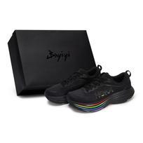 HOKA ONE ONE Bondi 8 Slip Resistant Abrasion Resistant Low top Running Shoes Men's Black 1123202-BBLC(Team80-SBOX) 40.5