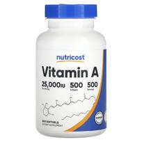 Vitamin A 25000IU Softgels, 500 Count 500 pcs - 1 ea
