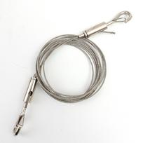 Stainless Steel Wire Ropes Adjustable DIY Pull Cord Spring Double Hook Fishing Lifting Cable Tents Hanging Clothes Home Hardware 2m(1 roll) sidabras