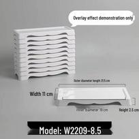 Rectangular Melamine Divided Hot Pot & Beef Serving Plate (10-Pack)