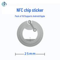 Four-Leaf Heart NFC Chip Stickers