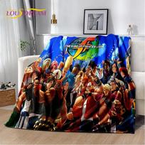King of Fighters Retro žaidimo žaidėjo minkštas pliušinis pledas, flanelinis pledas metamas pledas svetainei miegamojo lovai sofai piknikui danga 75cmx90cm