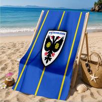 Afc Crest Printed Microfiber Beach Towel, Soft And Absorbent, Quick-Dry, Ideal for Summer Travel, Beach Essential, Swimming Pool 70cmx140cm(27x55inch)