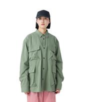 TAKIBI Herringbone Shirt Jacket Outerwear Jacket FOLIAGE M [Snow Peak] SH-26SU004 Men's Women's