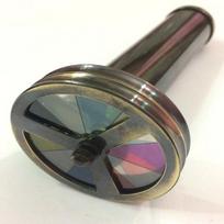 Brass Double-Wheel Kaleidoscope 15.24 cm Maritime Optical Treasure Optical Wonder Gift Item