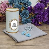 Pritaikoma Motinos dienos dovana | Liukso skara Tasbih rinkinys | Islamo dovana jai | Islamo gimtadienio dovana | Islamo dovana mamai | Dovana Moteriai mėlyna