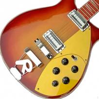 Guitar Tailpiece Bridge Set Replacement Semi Hollow R Shape for Music Instrument Electric yellow