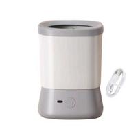 Automatinis šuns letenų valiklis USB įkraunamas šuns letenų plovimo puodelis silikoninis purvinų pėdų valymo aparatas mažiems, vidutiniams, dideliems katėms, šunims pilka