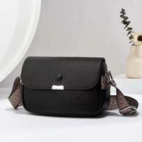 Solid color messenger bag versatile high value fashion trend women's bag high sense large capacity shoulder bag Length 24 Width 9 Height 16 juoda