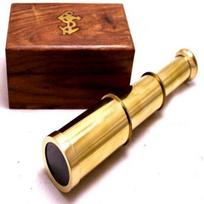 Marine Nautical Antique Vintage Solid Brass Pirate Spyglass Telescop M aero