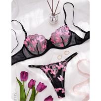 Gather, Breathable, Sub-breasts, Anti-sagging Underwear, Women's Bra, Pink Adjustment Type, No Steel Ring Bra Set, Fun S rožinė