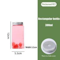 1Pcs Portable Milk Tea Drinking Bottle Beverage Bottle Plastic Water Cups Transparent Tea Coffee Bottle Juicing Beverage Bottles A11