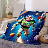 1pc,Toy Story Buzz Lightyear Space Adventure Throw Blanket Home Decor, Couch Cover, Outdoor, Gift Idea, Bedroom, Living Room, Travel 80cmx120cm