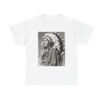 Native American Sitting Bull Indian Tshirt Pride New Unisex Heavy Cotton Tee Unisex T-Shirt L