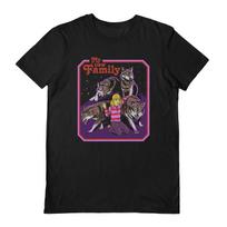 Steven Rhodes T-Shirt - My New Family - Official Black S/S Tee XL