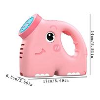 Cute Elephant Bubble Blower Machine Fun Outdoor Toys Battery Powered For Kids Boys Girls