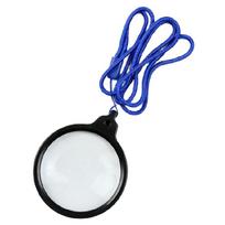 Ergonomic Neckband Magnifying Glass Clear Lens 60mm Wide View For Senior Reading Childrens Crafts Close Work mėlyna