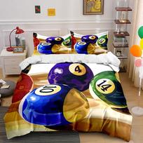 Billiard balls with numbers. Bedding sets Duvet cover sets Duvet covers Pillowcases(1*Duvet Cover 2*Pillowcases without duvet insert) 135x200cm