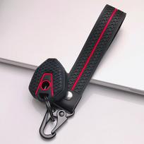 Key Cover for CFMOTO 450MT Mt450 450SR 650SR 125NK 250NK 400NK 650NK 800NK 700MT with Keychain Honeycomb Texture Shockproof Scooter Key Fob Protector juoda