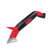 3-in-1 Glue Scraper Ergonomics Grip Cement Jointing Shovel Cement Removal Caulk Tool  Bath Glue Scraper