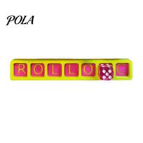 Mahjong Tile Order Tool Charleston Tracker, Board Practice with Dice, American Passing Sequence Tracker Guide for Exchange, Compact Training Beginners geltona