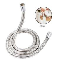 Large-caliber Modern Flexible Brass Chrome Shower Hose with Easy Installation for Hotel Use in the British Market (Black,2 meters) juoda