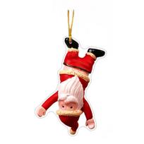 Juokingas Kalėdų eglutės papuošalas Santa Claus sėdynė 2D Nuogas sėdynės Kalėdų senelis Pakabinamas papuošimas Nenašūs dovanos Kalėdų vakarėlio dekorui A