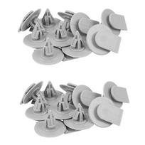 20 spaustukų apdailos panelės, sparno moldingo tvirtinimo detalė, fiksatorius BMW Mini-Cooper S 2002-2012 white