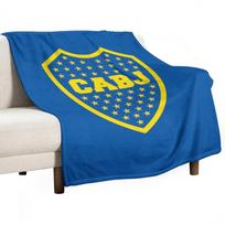 Boca Juniors CABJ Throw Blanket Blanket For Sofa Fluffy Soft Blankets Bed covers Cute Blanket Plaid# 75X95CM pilka spalva