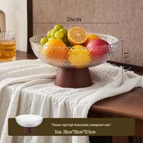 Yangge Mid-Century Style Elevated Plastic Fruit Bowl