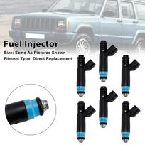 6 vnt. Kuro purkštukai Jeep 4.0L I6 1999-2004 Dodge RAM 04854181 0280155784