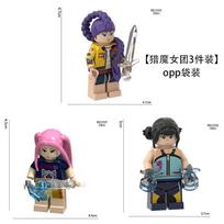KPop Demon Hunters Building Blocks Rumi Mini Action Figure Building Block Toy Peripherals Desk Decoration Christmas Gift For kid