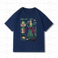 2026 New One Piece Zoro Anime Football Jersey Summer Plus Size Men's Women's Cosplay Short Sleeve T-shirt Tops S