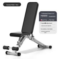 Yuanzu Multifunctional Foldable Dumbbell Bench sidabras