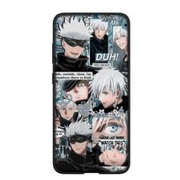 Phone Case for Samsung Galaxy S25 S23 S22 S24 Ultra FE A05 A06 A15 A16 A36 A37 A35 A54 A55 A56 A57 A25 A26 A17 Gojo Satoru Jujutsu Kaisen Anime Cover for Samsung Galaxy Note 20 Ultra rausvai ruda