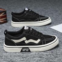 Men's canvas low-top casual sports shoes men's trendy all-match breathable cloth shoes 39