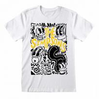 THE SIMPSONS Unisex Adult Graffiti T-Shirt S juoda