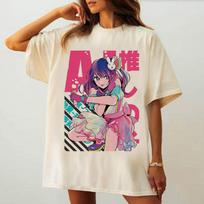 Oshi No Ko t shirt teen Pop Culture Digital 2000s University Classic Gothic top tees Grunge 80s Psychedelic Punk Pop Culture S